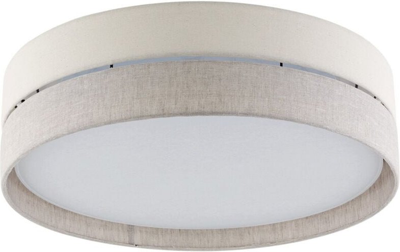 TK Eco Zylindrische Deckenleuchte Leinen, Beige 4xE27