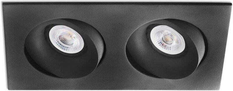 Thumbnail - Argón Deckeneinbauleuchte schwarz von faro 43413