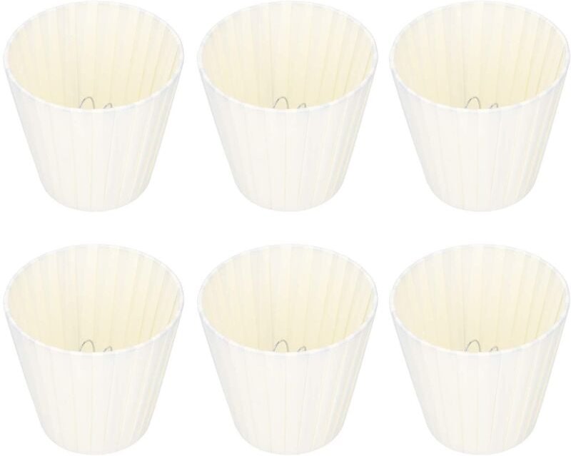 Wandlampenschirm, leichter Lampenschirm aus seidigem Stoff, beige, 6-teilig für Schlafzimmer/Flur