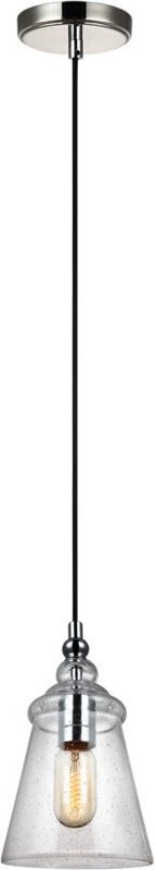 Loras Feiss 1 Light Mini Pendelleuchte Chrom