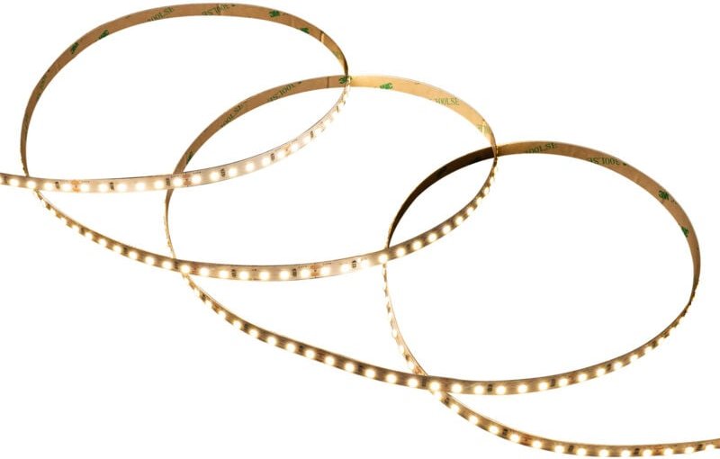 LED-Streifen 24V SMD 120 LED/m 5m 10W/m 1000lm/m Breite 8mm Schnitt 5cm IP20 4000K Neutralweiß