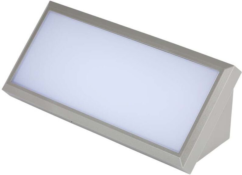 LED-Wandleuchte Softlight IP65 Wasserdicht Grau 20W 2050 Lumen 6400K