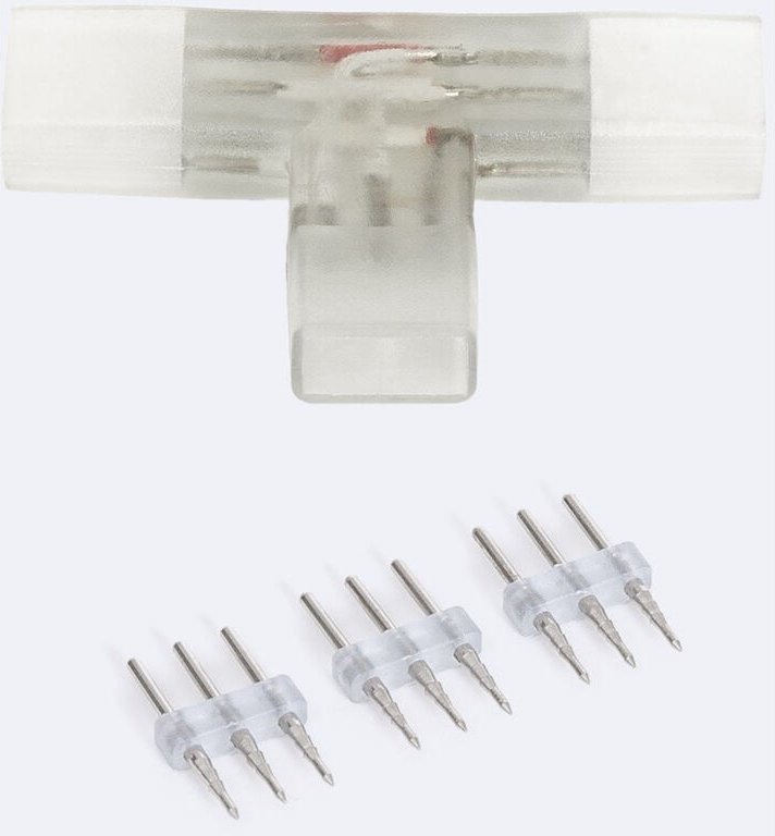 Ledkia - Verbinder Typ 't' für led Streifen cct 220V ac Breite 14 mm 14 mm