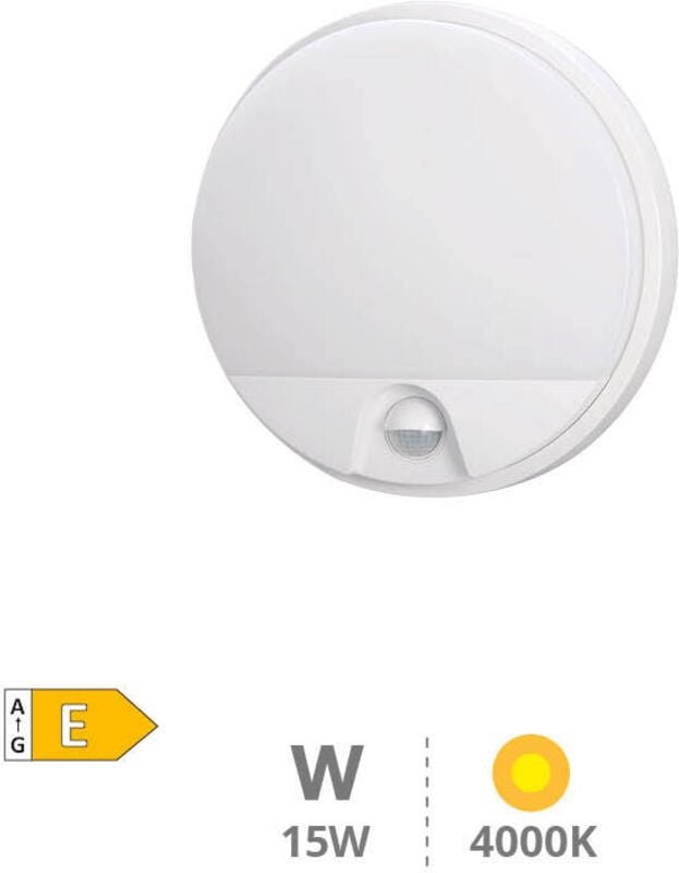 GSC - Doko led runde Wandleuchte mit Bewegungssensor 15W 4200K Weiß