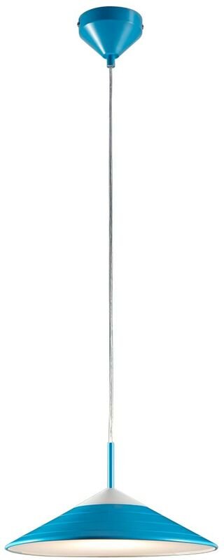 Hängelampe Hängeleuchte Pendelleuchte Esszimmerlampe Wohnzimmerleuchte Esszimmer, Retro blau, led 12W 960Lm warmweiß, Dx...