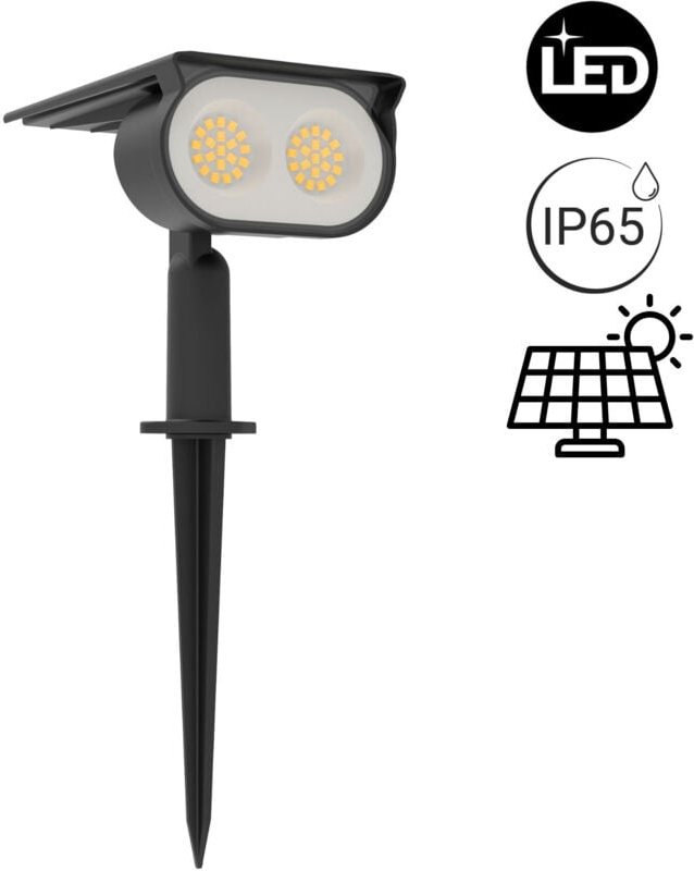 LED Außen-Solarstrahler mit Spike - 1,8W - IP65