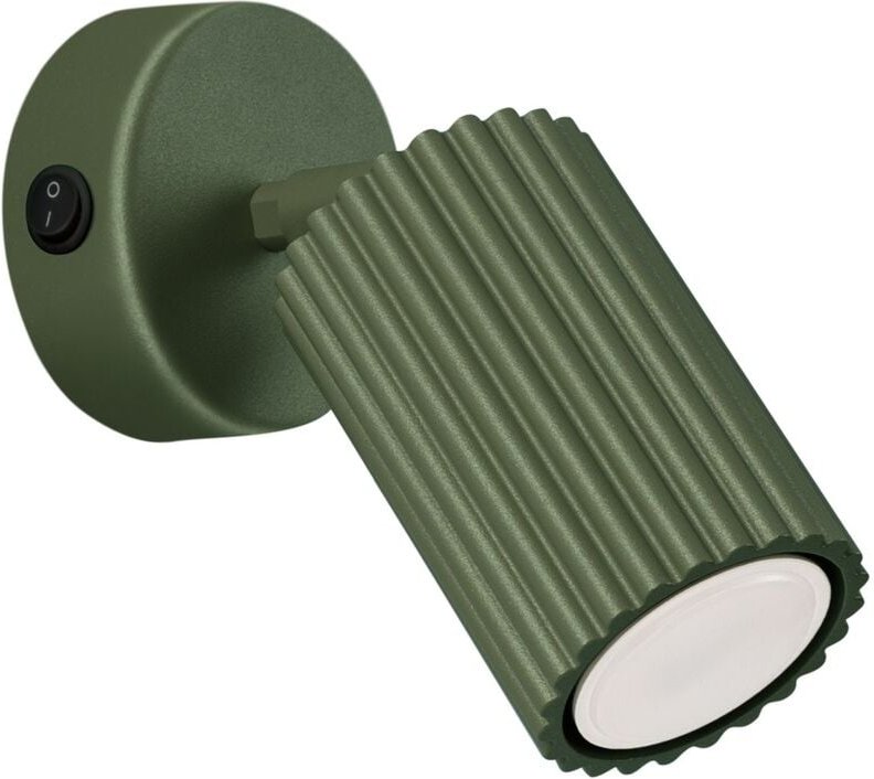 Spot Lampe Wand Aluminium GU10 verstellbar Olivgrün Modern Wandleuchte
