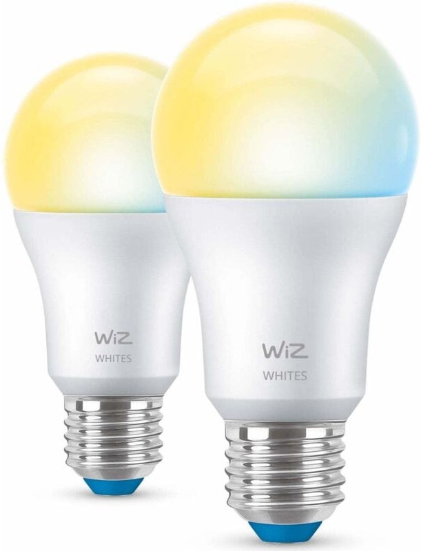 WiZ - LED smarte Glühbirne GU10-60W, Farbtöne de weiß, Wi-Fi/Bluetooth, Sprach-/App-Steuerung, funktioniert mit Google H...