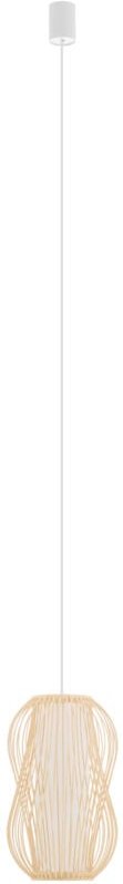 Puket Hängelampe 1 E27 Naturholz Nowodvorski 11160