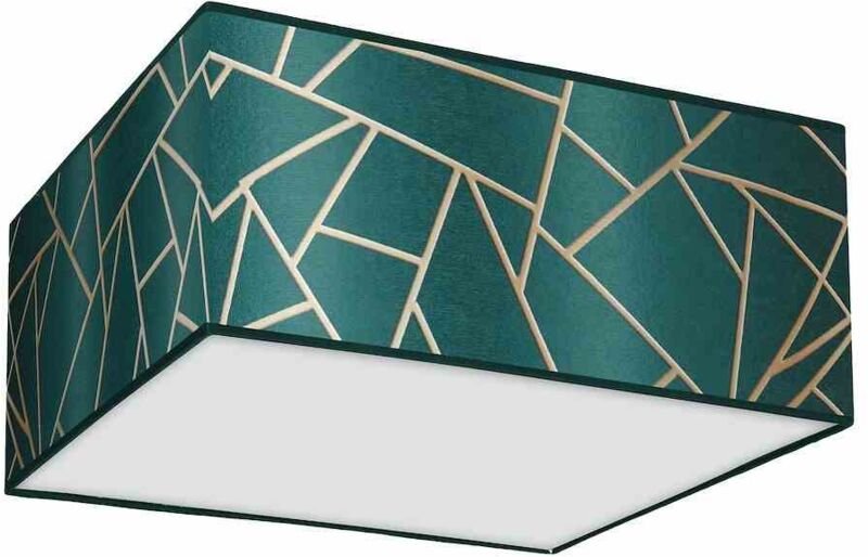 ZIGGY GREEN Gold/Flaschengrün Deckenleuchte 2xE27