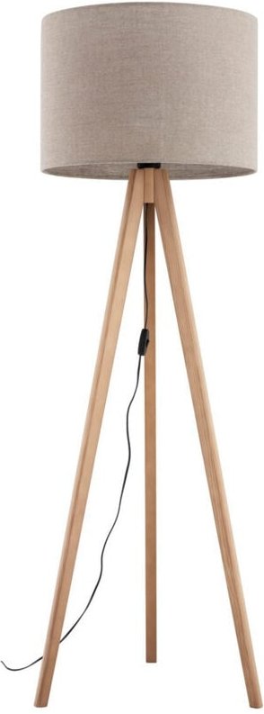 TK Grand Dreibein-Stehleuchte Kiefer, Beige 1xE27