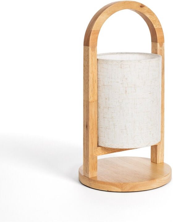 Efectoled - LED-Tischlampe 1W Tragbar aus Holz mit wiederaufladbarem USB-Akku Fragosa Natürlich