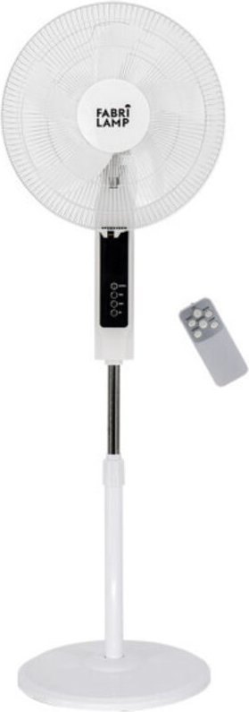 Fabrilamp - Ventilator de Fuß cacimbo bl.3 vel.45w.5 Flügel 43 d. w/remote.timer 0,5h-7,5h