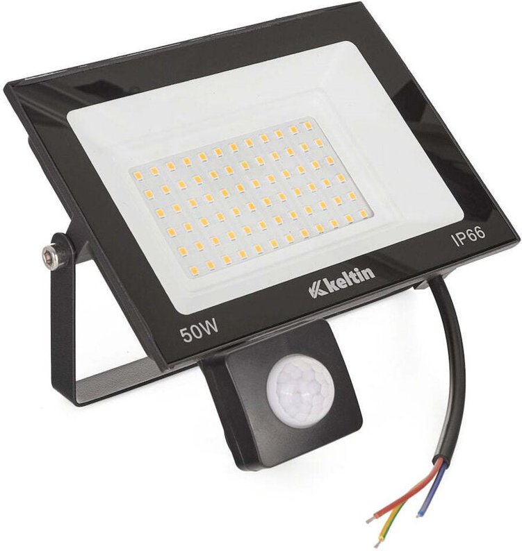 LED Strahler 50W Mit Bewegungsmelder Warmweiß 2700K Außenleuchte