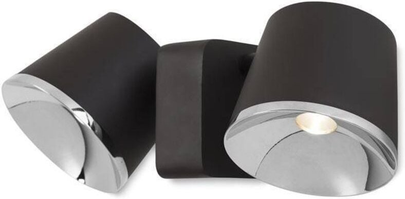 Leds-c4 - Drone - Integrierte led Wand- / Deckenleuchte Chrom, Braun