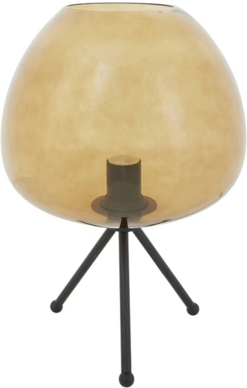 Tischlampe - Mayson - braun schwarz - glas - - Light&living