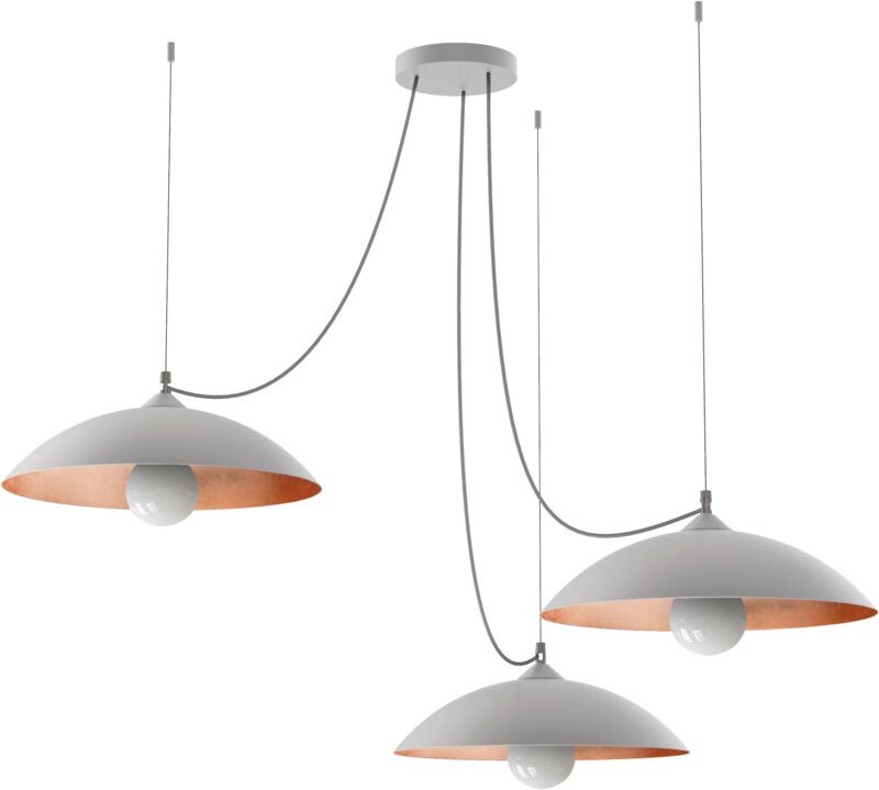 Dream sospensione bianco/foglia 3 luci