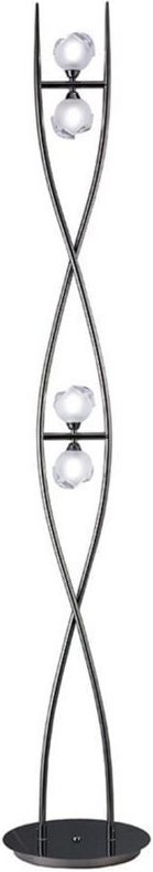 Inspired Mantra - Fragma - Stehlampe 4 Light G9, Schwarz Chrom