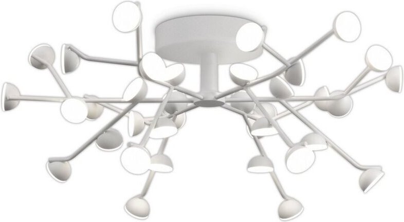 Inspired Mantra - Adn - 36 Light Flush Deckenleuchte, rund 74 cm, 100 W LED, 3000 K, 5500 lm, weiß