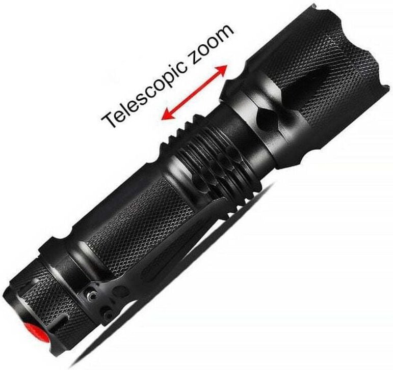 Helle Taschenlampe Zoom Fokus Beleuchtung Taschenlampe L2 Taschenlampe Mini tragbare wiederaufladbare starke Licht Tasch...