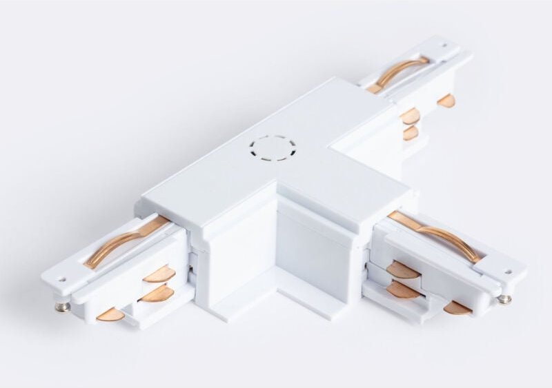 Thumbnail - Verbinder 'Right Side' Typ T für 3-Phasenstromschiene DALI Track Einbau Aluminium Weiß
