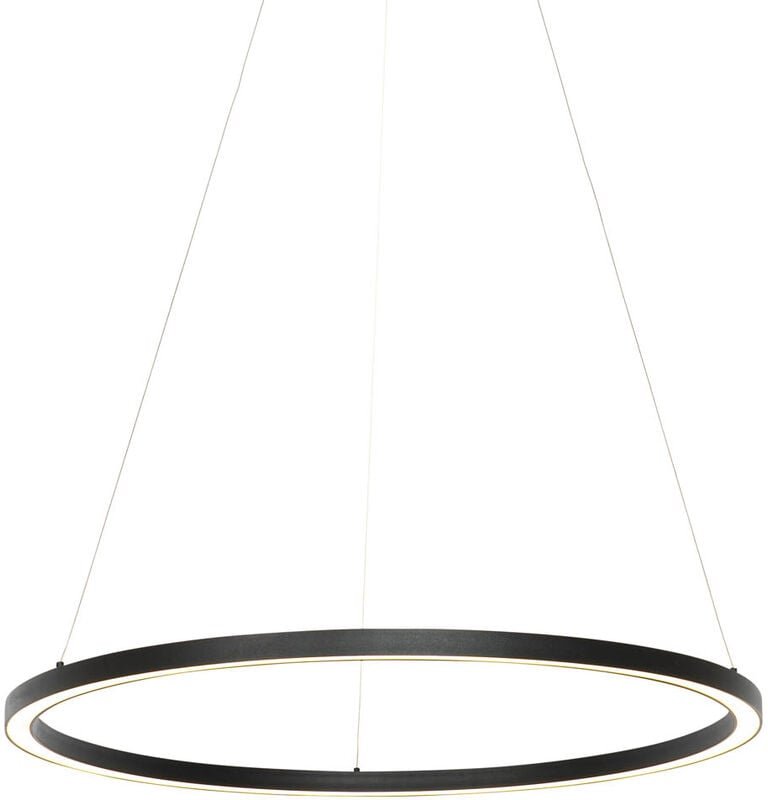 Smarte Hängelampe schwarz 80 cm inkl. led und rgbw - Girello