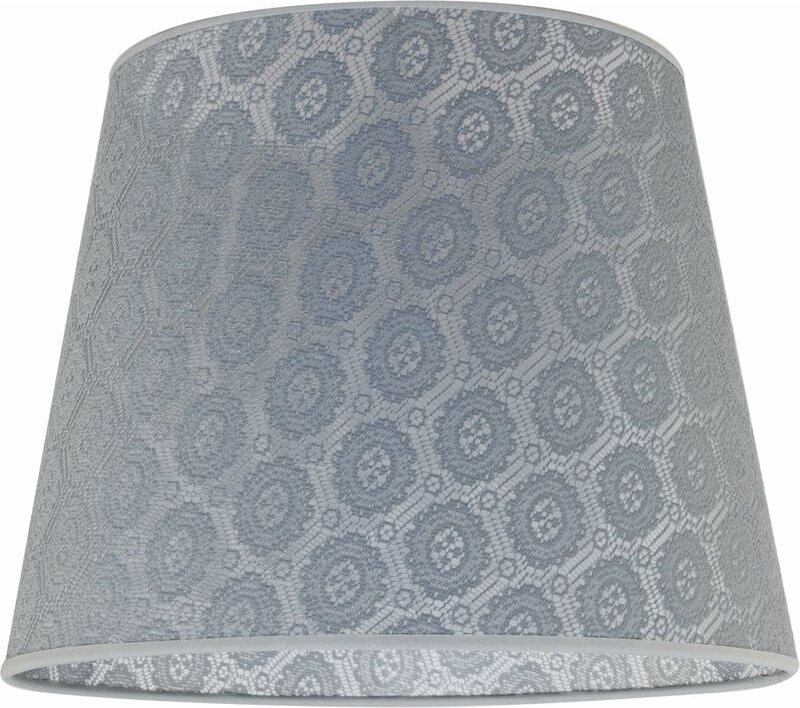 Lampenschirm Grau E27 ø 38 cm Landhaus Leuchtenschirm
