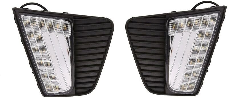 Woosien - Auto Led Tagfahrlicht Nebel Drl Mit Gelb Blinker Lampe Für Creta Ix25 2014-2016 0040