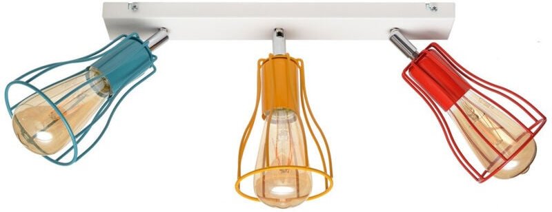 Helam - tube Scheinwerferleiste Weiß, Orange, Rot, Türkis 40cm