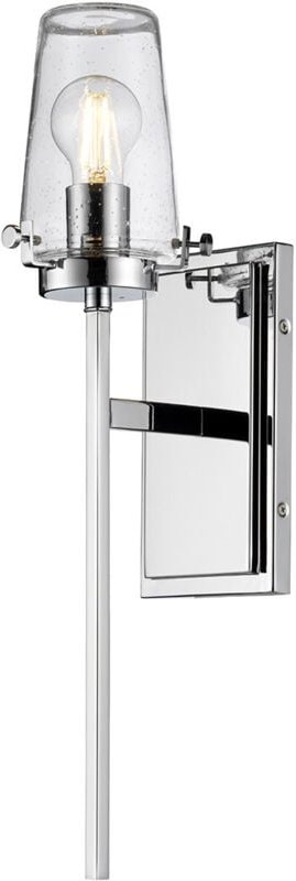 Alton 1 Licht Wandleuchte, Chrom, IP44, E27 - Elstead