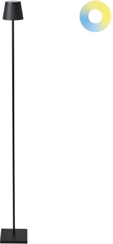 Kabellose LED Stehlampe GAVARRESA Metall Schwarz