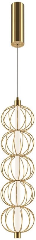 Thumbnail - Maytoni Golden Cage Moderne Pendel-Deckenleuchte, Gold, 3000 K, 1050 lm