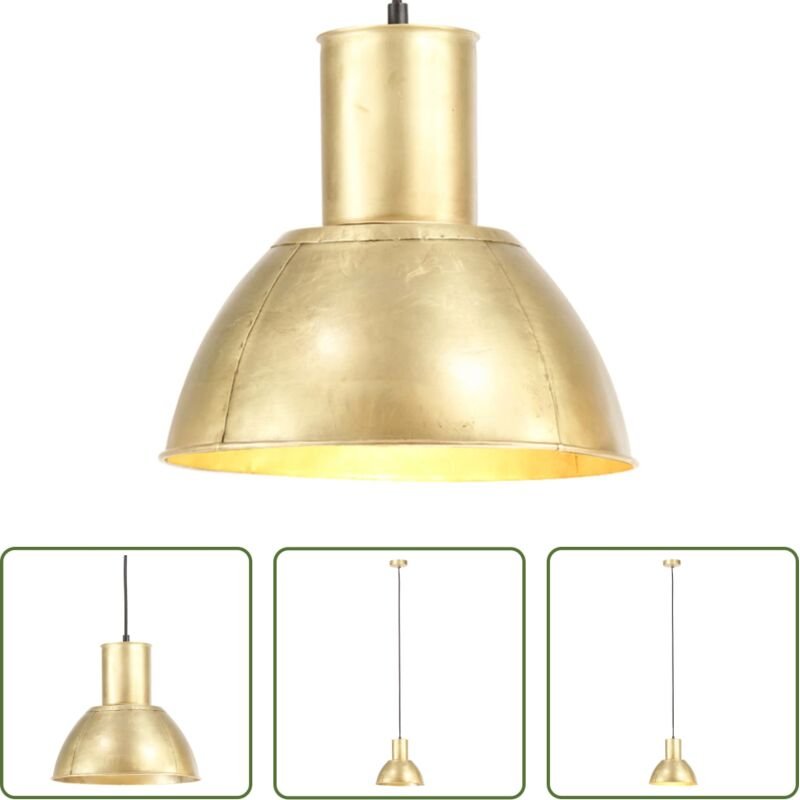 Industriestil - Hängelampe 25 W Messing Rund 28,5 cm E27