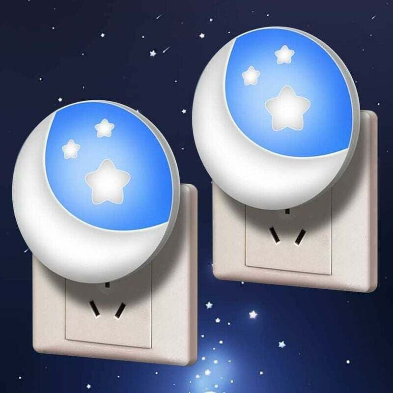 Kinder Nachtlicht, Steckdosen Nachtlicht, 2 Stück Kinder Steckdosen Nachtlicht, Baby Nachtlicht, Wand Nachtlicht, Automa...