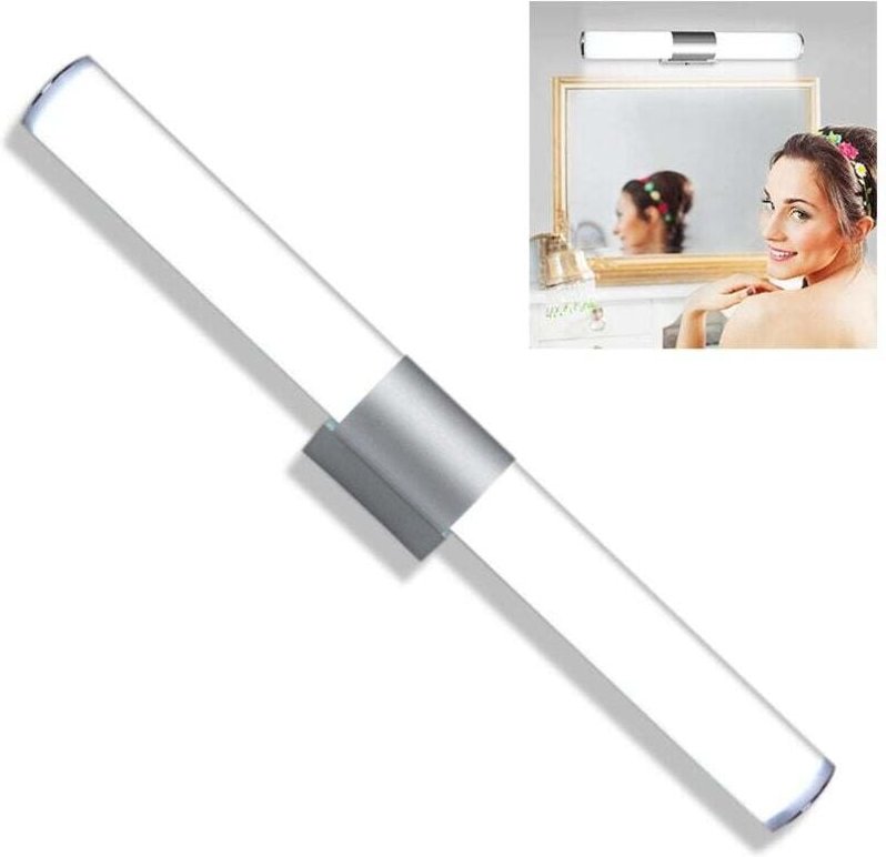 Badezimmerspiegelleuchte - 16W LED-Wandleuchte 40CM, weißes Licht, Badezimmer-Make-up-Lampe, wasserdichte Wandbeleuchtun...