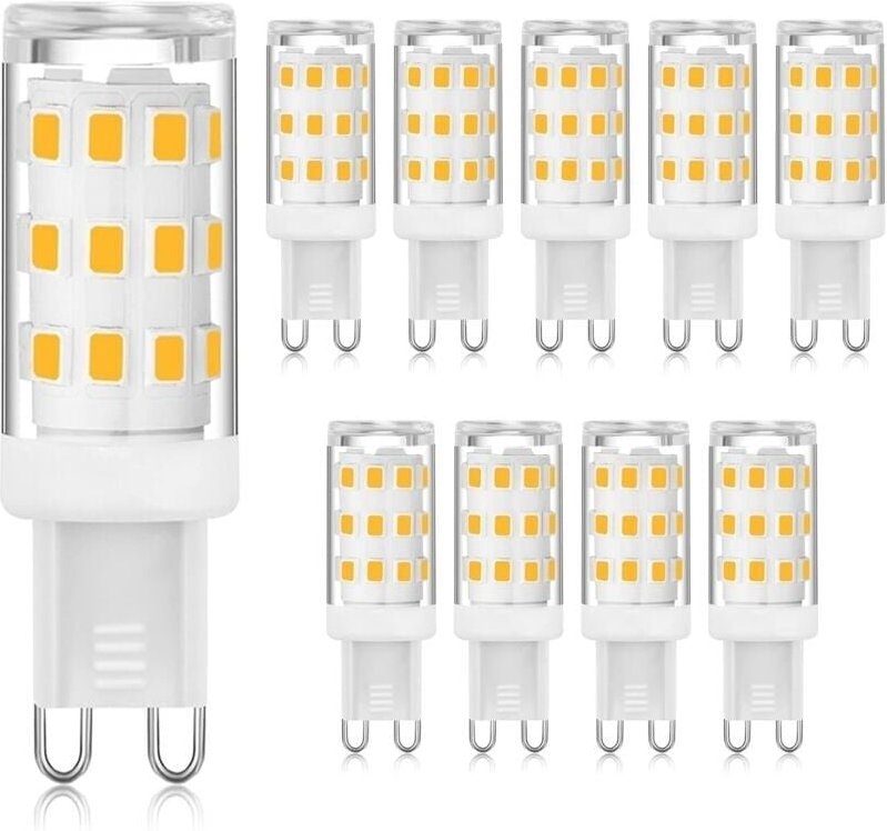 G9 LED-Lampe, 3000 K, Warmweiß, 3 W, G9-Bi-Pin-Sockel, LED-Lampe (entspricht 40 W Halogen), energiesparende G9-Kronleuch...