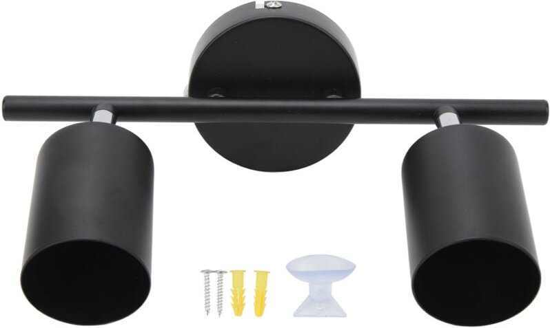 Led Track Light Kit 2 Köpfe 10,8 Zoll 90 Grad Rotatable Lighting für Gu10 -Lampendecke - Eosnow