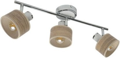 Nando 3xe14 chrom-weiss/mad.klar verstellbare Strahler 16x51x10 cm