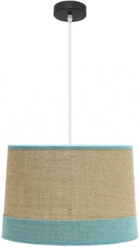 Tietar Serie Pendelleuchte de Sack mit türkisem Rand Fabrilamp