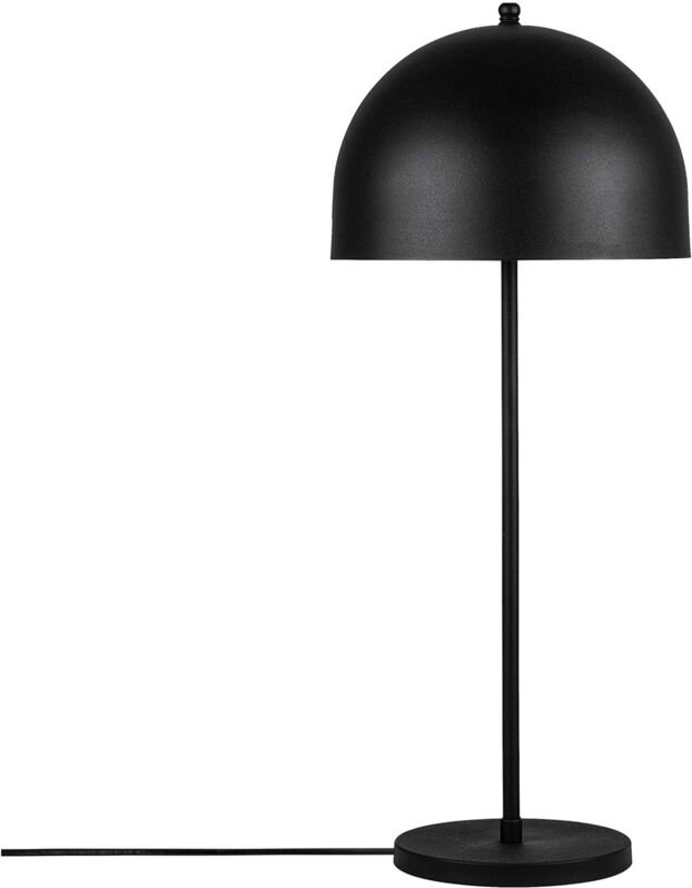 Tischlampe Latiano, Lampenschirm, Fassung E14 max 40 W, Direktanschluss mit Schalter, Schwarz