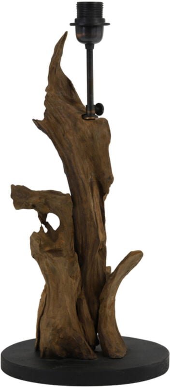 Thumbnail - Light & Living - tischlampe - Ikal - braun - holz - einzelne