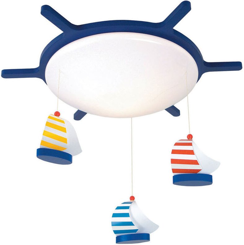 Niermann - Dimmbare led Deckenleuchte segelboote mit Mobile fürs Kinderzimmer