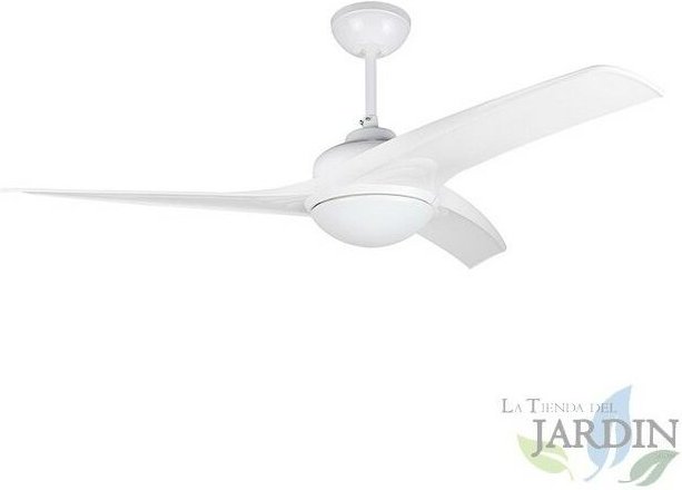 Suinga - Orbegozo Deckenventilator mit Licht und Fernbedienung, 3 Flügel, 3 Geschwindigkeiten, weiß.