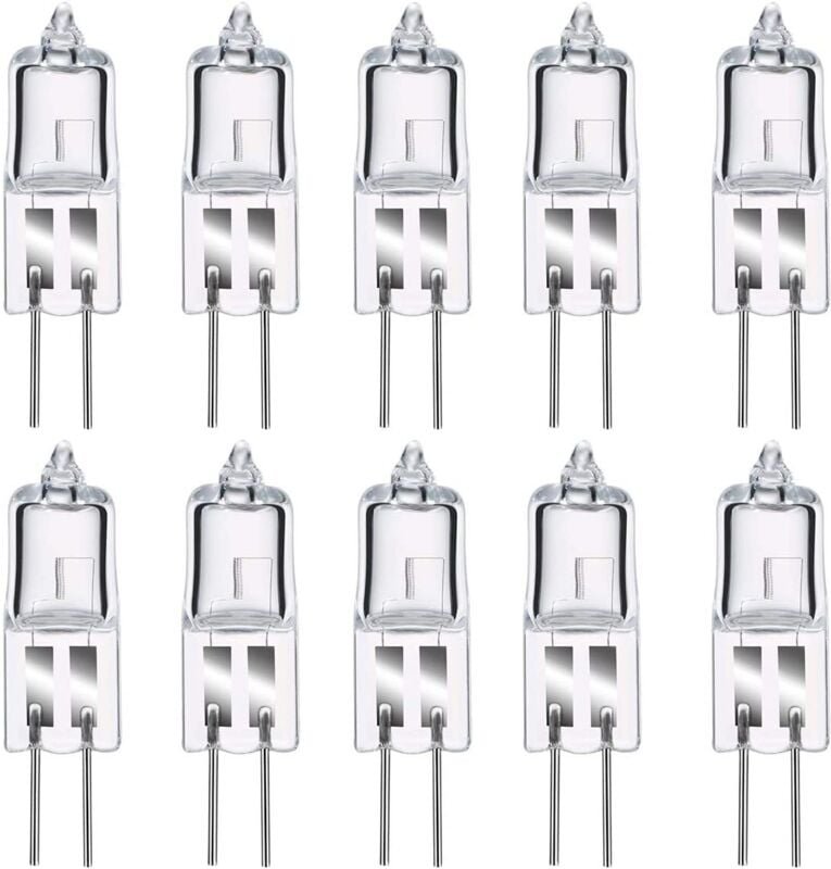 Deckon - G4-Halogenlampen, G4-Halogen-Stiftsockellampe, 12 v, 20 w, 2800 k warmweiß, dimmbar, G4 transparente Kapsellamp...