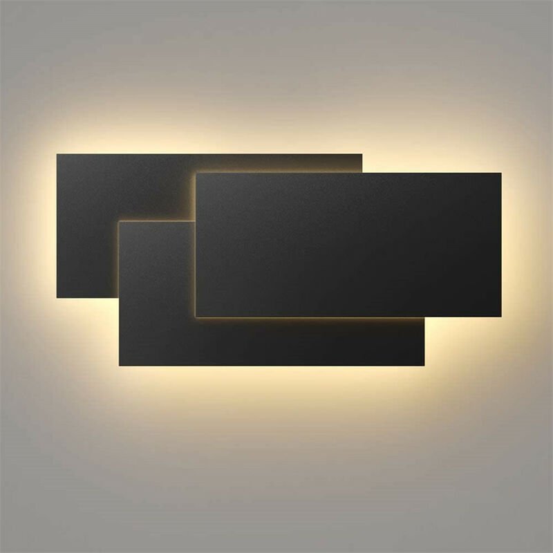 Led Wandleuchten Innen, 24W Moderne Aluminium Wandbeleuchtung, Wandlampe für Wohnzimmer Schlafzimmer Treppenhaus Flur Sc...