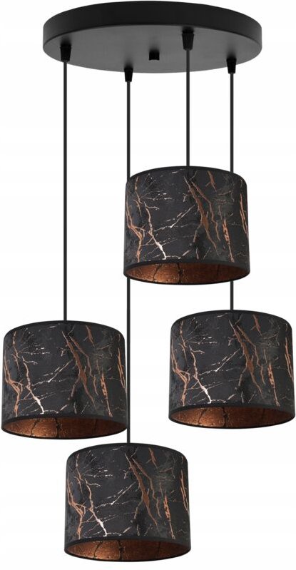 Hängelampe, Deckenleuchter, Lampenschirm, Muster, Kupfer