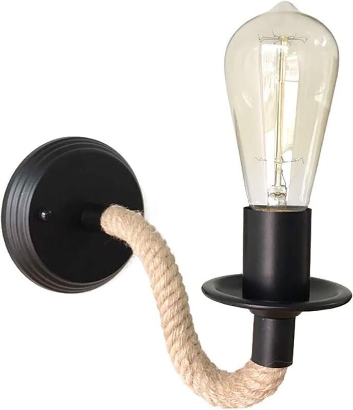 Goeco - Wandleuchte für den Innenbereich, Vintage-Wandleuchte mit E27-Sockel für Schlafzimmer, Wohnzimmer, Flur, Eingang...
