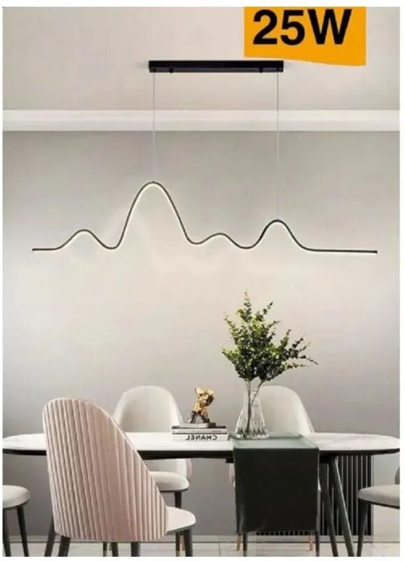 Trade Shop - LED SUPPORT 25W MODERN ONDA SFALSATA LIGHT 4000K 6500K 3000K B73N -