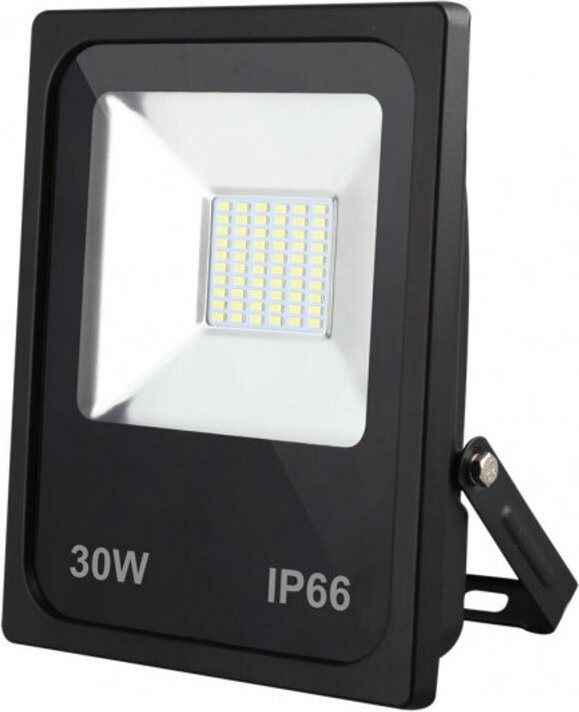 Fabrilamp - flutlicht led smd dacita 30w 6500k schwarz 2700lm 120º ip66 23x19,5x5 cm