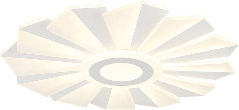 Thumbnail - Globo Lighting - Deckenlampe Deckenleuchte Wohnzimmerleuchte led cct dimmbar Fernbedienung weiß